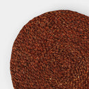 2pk Braided Seagrass Charger Dark Brown