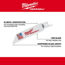 Milwaukee HACKZALL 49-00-5410 Blade, 3/4 in W, 4 in L, 10 TPI, HSS Cutting Edge