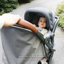 Minu V3 Travel Stroller - Evelyn (Meadow Green/Carbon Frame/Chestnut Leather)