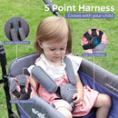 Foldable Stroller Wagon for 2 Kids - Lavender Blue