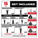 Milwaukee OPEN-LOK 49-10-9114 Oscillating Multi-Tool Blade Kit