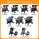 Ride-On Stroller Board for Wagons - Black