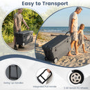75 Quart Portable Hard Cooler With 6-Day Ice Retention and Wheels-Gray