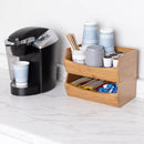 Stackable Bamboo Bin Set - Brown
