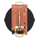 Ceramic Non-Stick Stock Pot with Strainer Lid - Black Sesame