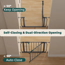 Pressure-Mounted Adjustable Safety Gate - Moonlight Gray