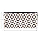 Expansion Walk Thru Room Divider Baby Gate - Dark Brown
