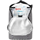 Baby Bottle Bag, Grab & Go, Black/White Stripe
