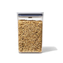 POP 4.4qt Plastic Big Square Airtight Food Storage Container Clear