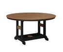 Berlin Gardens, Garden Classic 60″ Round Table, Antique Mahogany on Black
