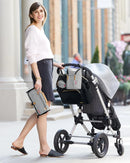 Baby Bottle Bag, Grab & Go, Black/White Stripe