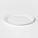 Ceramic Oval Beaded Platter - White