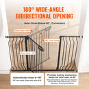 Extra Wide Safety Gate - Black