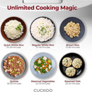Micom Rice Cooker with Steam Plate - White