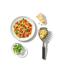 OXO 4.2" Plastic Pasta Scoop Strainer Gray