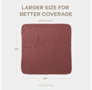 Large Baby Muslin Blanket - Wine