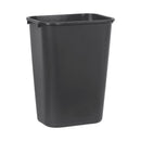 Rubbermaid Deskside 10.25 gal Black Resin Rectangle Trash Can, Pack of 12