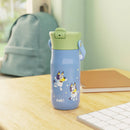 14oz Stainless Steel Vacuum Harmony Straw Water Bottle - Blue