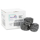 Boardwalk Stainless Steel Scrubber, 2 1/2 X 2 3/4, Steel Gray, 12/Carton - BWK50