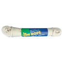 The Cordage Source 7/32 in. D X 200 ft. L White Braided Cotton Clothesline Rope