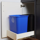 United Solutions 7 gal Blue Plastic Recycling Bin, Pack of 12