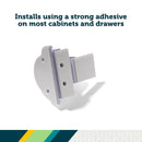 Adhesive Magnetic Cabinet Locks - 20 Locks and 2 Keys, White