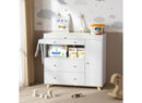 Modern Changing Table - White