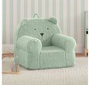 Faux Shearling Bear Chair - Sage
