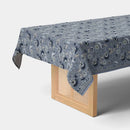 84"x60" Floral Tablecloth - Blue
