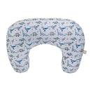 Nursing Pillow - Gray Geometric Dinos