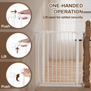 Baby Gate for Stairs and Doorways - White