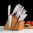 L1 Series 12-piece German Steel Forged Knife Set - White