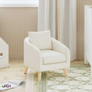 Nina Kids' Chair - Vanilla With Light Wood Feet