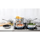 10pc Classic Stainless Steel Cookware Set - Silver