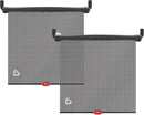 Sun Safety Car Window Rollershade with Heat Alert - Black - 2pk