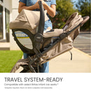 Compact Lightweight Stroller with One-Hand RapidFold - Raven Black