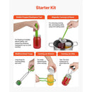 Canning Supplies Starter Kit - 11 Piece Stainless Steel Water Bath Canner