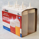 Easy Fill Wide Mouth Squeeze Bottles - 6 Pack
