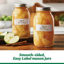 12ct 32oz Smooth Glass Mason Jar with Lid and Band