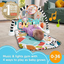 Glow and Grow Kick & Play Piano Gym - Blue