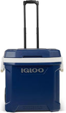 MaxCold 58 Litre (62 US QT) Roller Ice Cooler- Blue