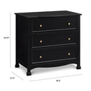 Kalani 3-Drawer Dresser - Ebony