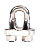 Campbell Polished Stainless Steel Wire Rope Clip, Pack of 10