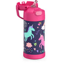 12oz Stainless Steel FUNtainer Water Bottle - Unicorns