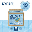 19ct Baby Swim Diapers Size M - Blue