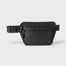 Faux Neoprene Fanny Pack - Black