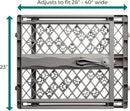 Paws Portable 40" Gate - Pressure Mounted, Fits 26"-40" Wide