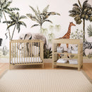 Teddi Convertible Mini Crib with Mattress - Driftwood