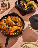 12” Enameled Cast Iron Skillet - Light Mist