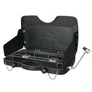 2-Burner Propane Gas Camping Stove - Black